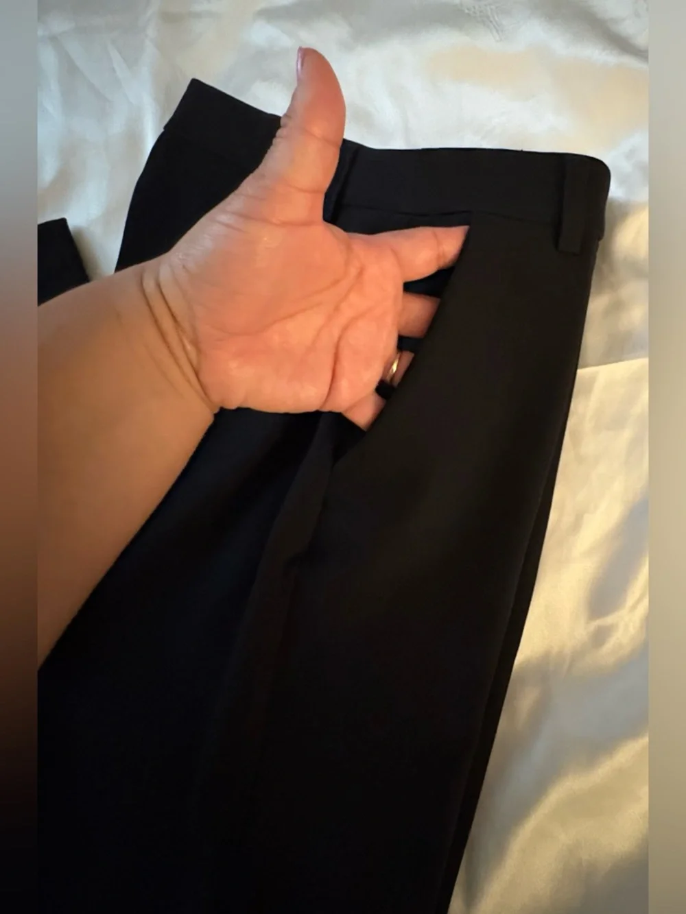 Express Black Editor Straight Super High Rise. - Picture 4 of 10